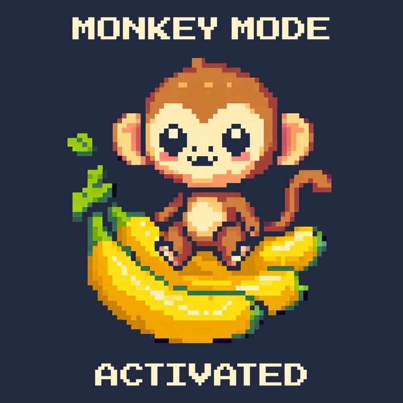 Mode Singe activé | Singe, Banane, Mignon