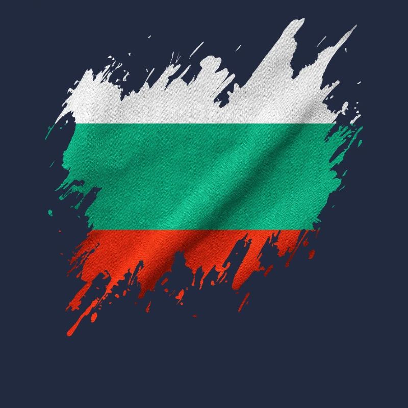 Bulgarian flag, torn style