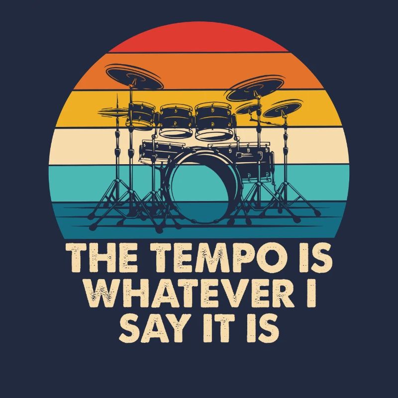 Retro Drumtempo Regenbogen