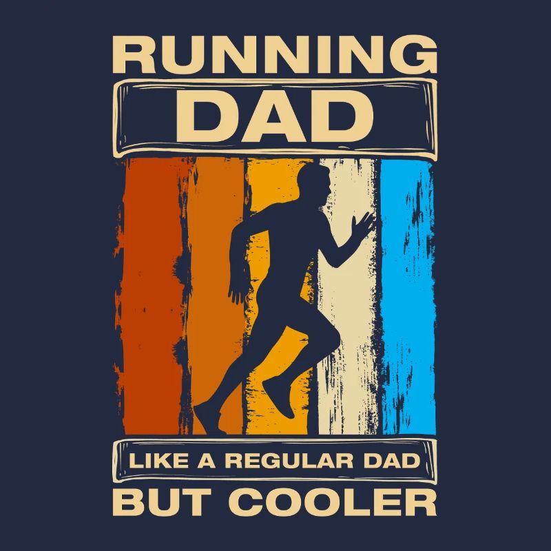 Running Dad Funny Running Jogging Runner