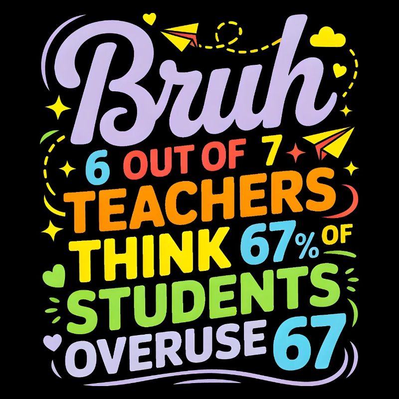 Bruh - Six Seven 6 7 Meme Fun Design