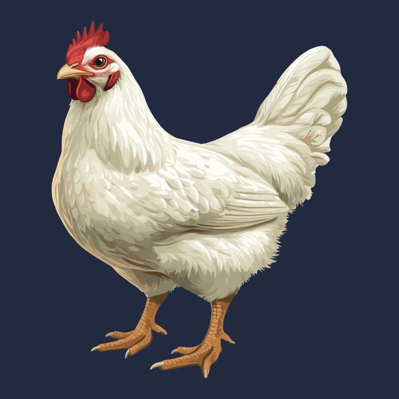 Illustration du motif du poulet blanc