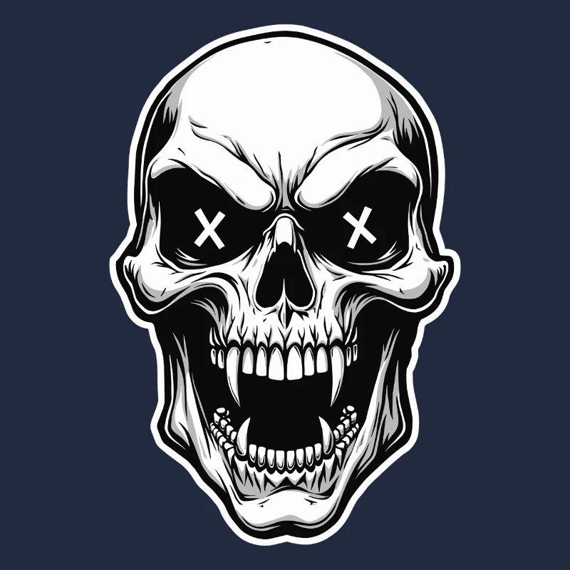 Vampire Skull Skull X Eyes Horror