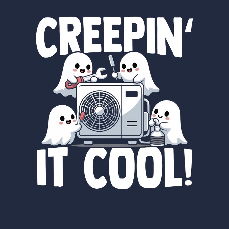 Technicien climatiseur Spooky Ghost CVAC