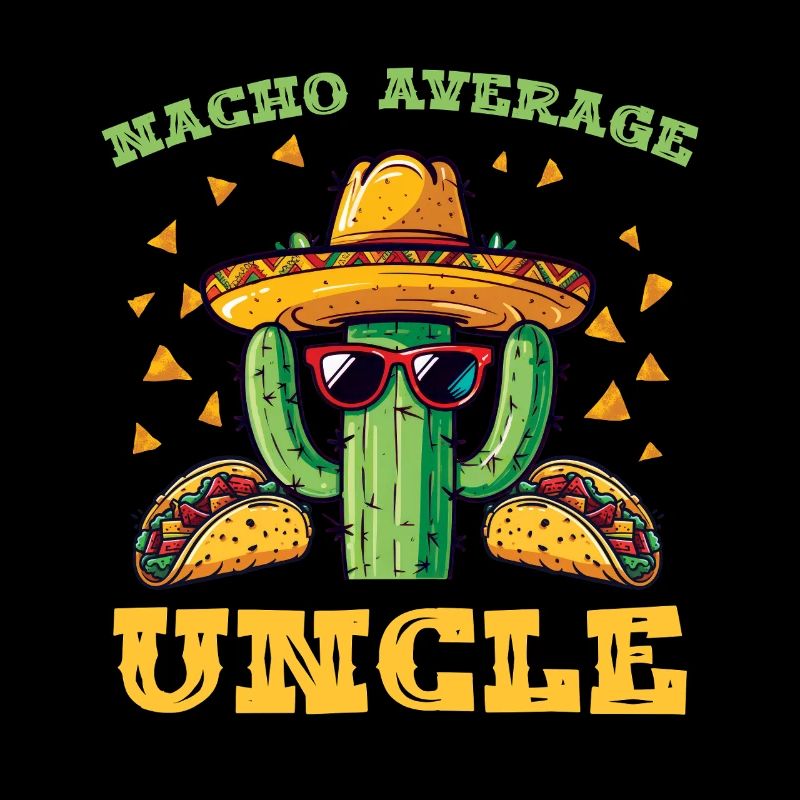 Cactus with sombrero and tacos