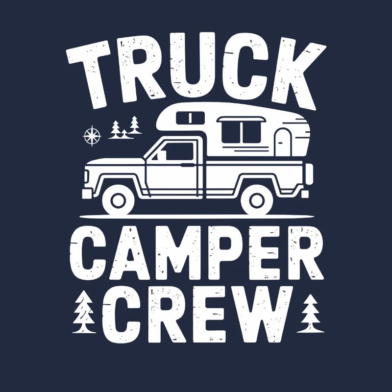 Équipe de camping-campeurs de camions : aventure de camping tout-terrain