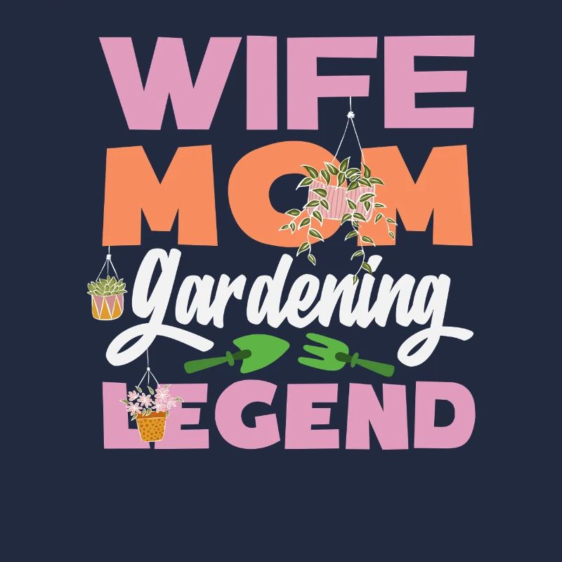 Ehefrau Mutter Gartenarbeit Legende