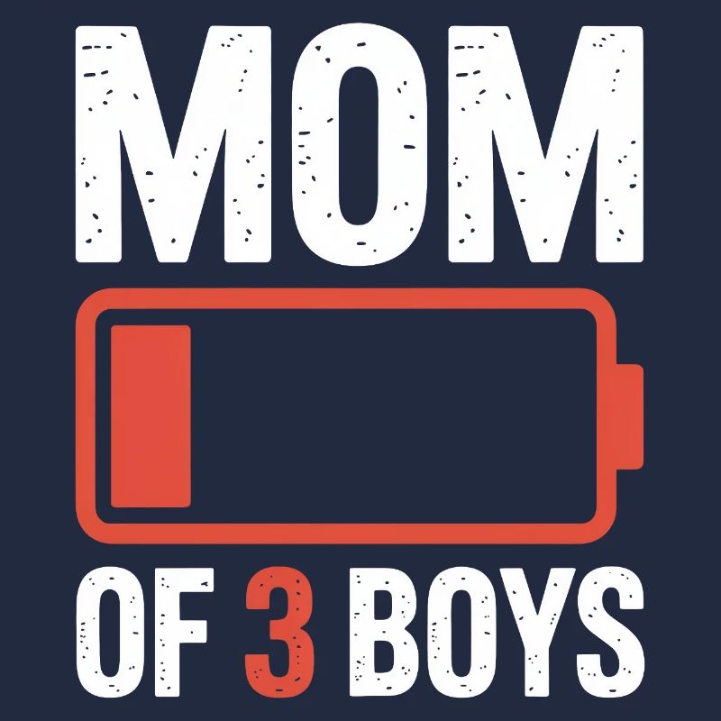 Mutter von 3 Jungen, Batterie leer