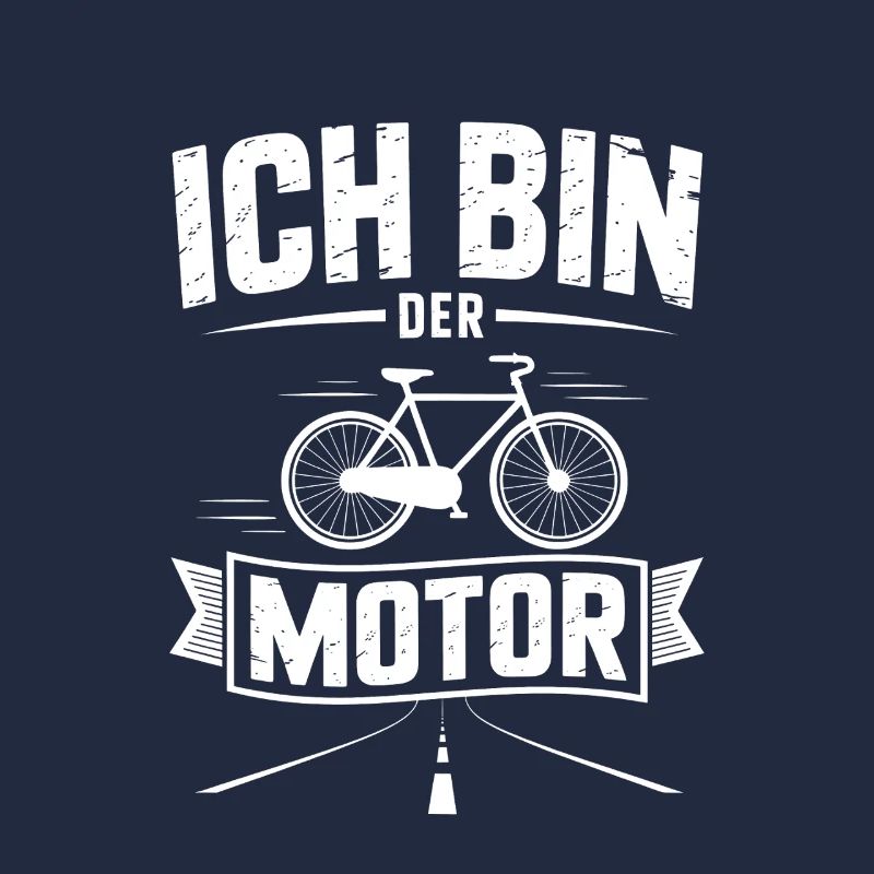 Ich bin der Motor Bicycle Emblem