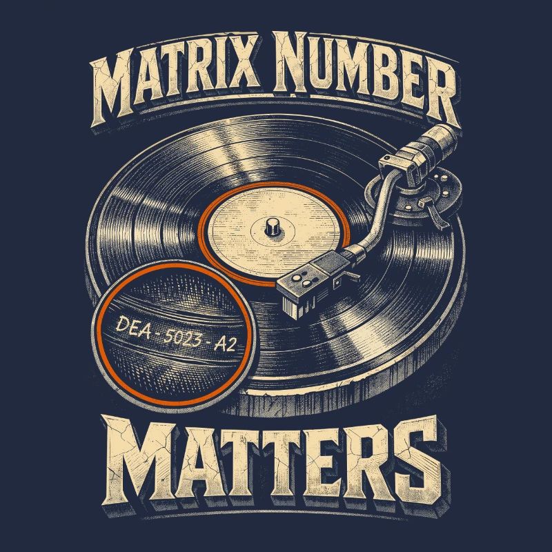 Le numéro de la matrice des disques vinyles de collection de vinyles compte