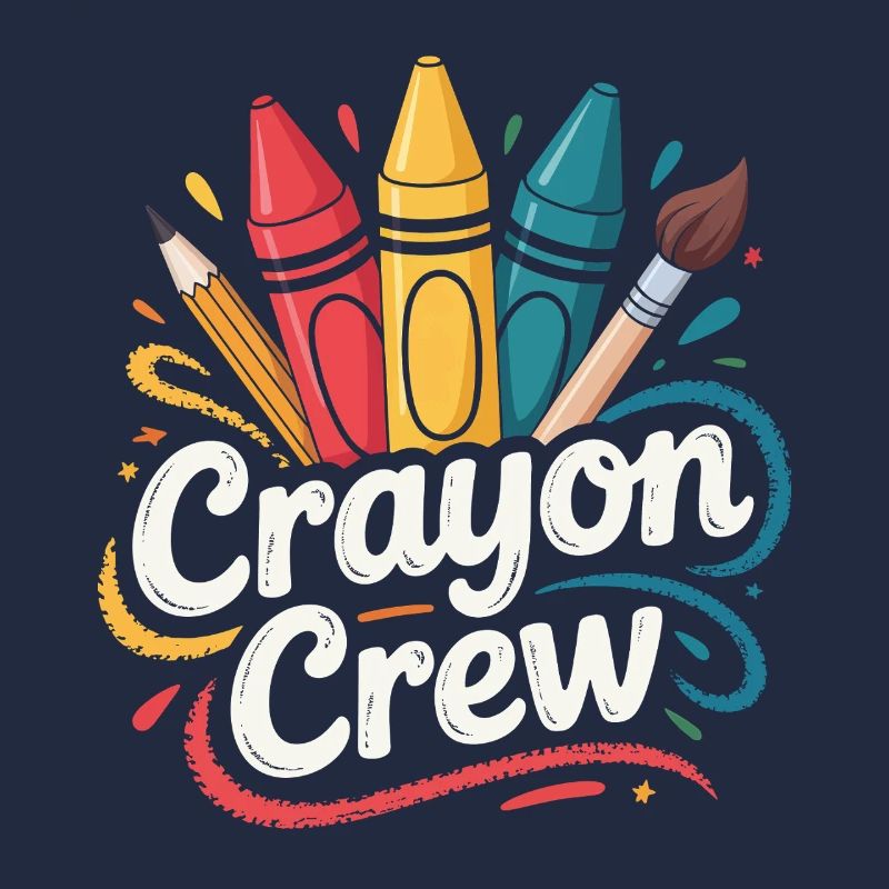 Explosion de couleurs de l’équipe Crayon