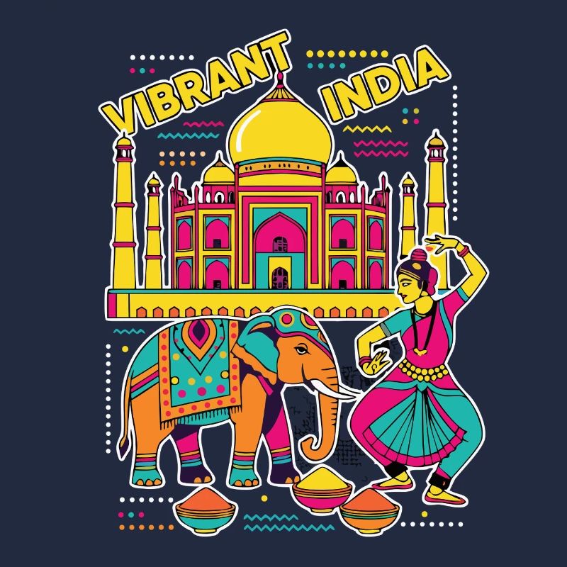 Vibrant India Taj Mahal