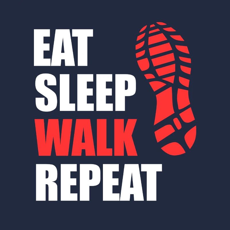 Manger marche en somnambule Répéter - Randonnée avec l’empreinte de chaussures