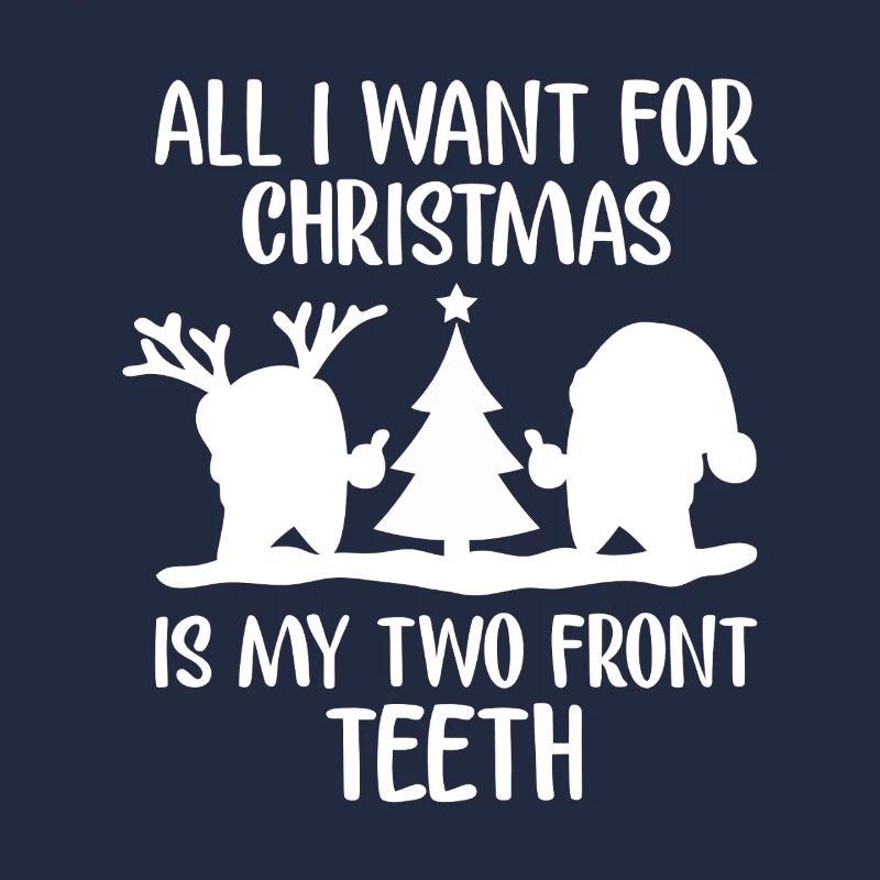 Two Front Teeth Christmas Tee