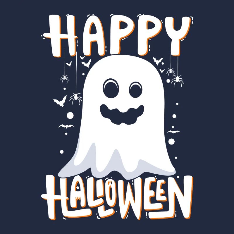 Happy Halloween Ghost Illustration