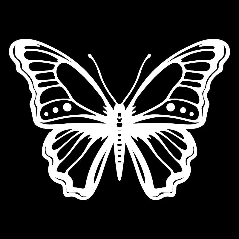 Elegant butterfly – minimalist insect