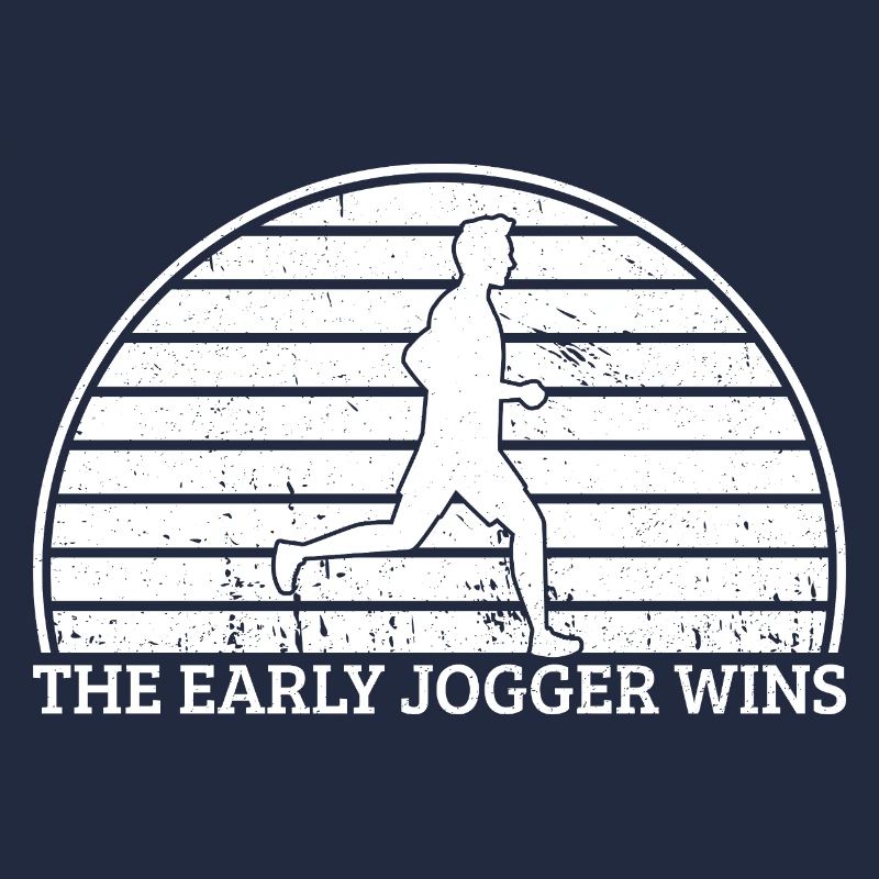 Marathon Runner Early Jogger Wins Running