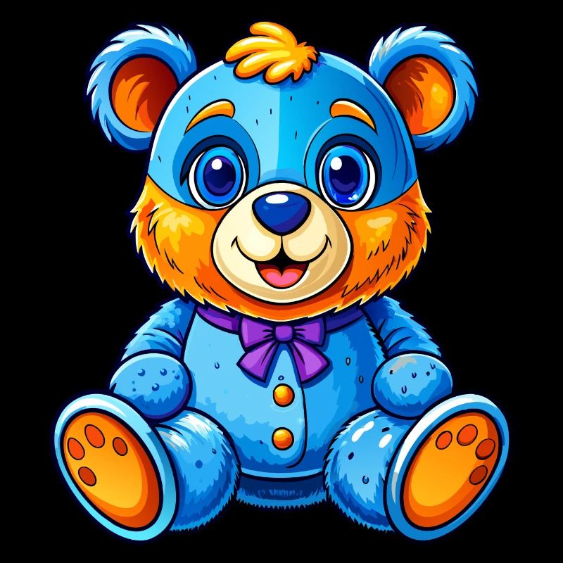 Blauer Teddy