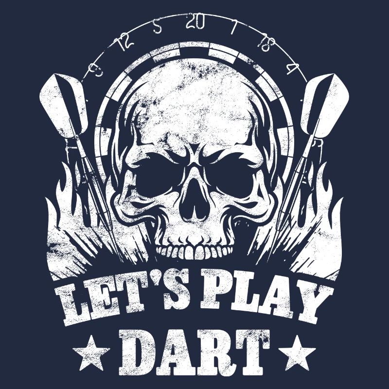 Dart Totenkopf - Let's Play Dart - Geschenk