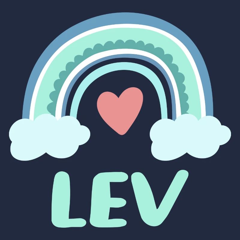 Lev Name Rainbow Baby