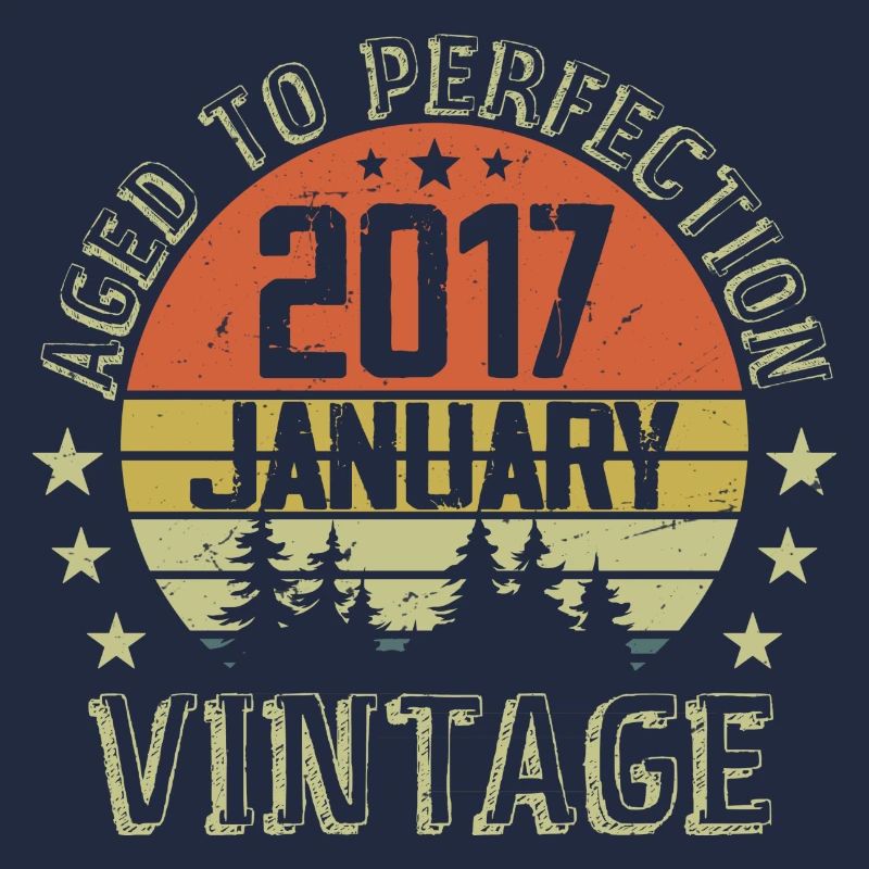 Born In January Geburtstagsgeschenk Januar 2017