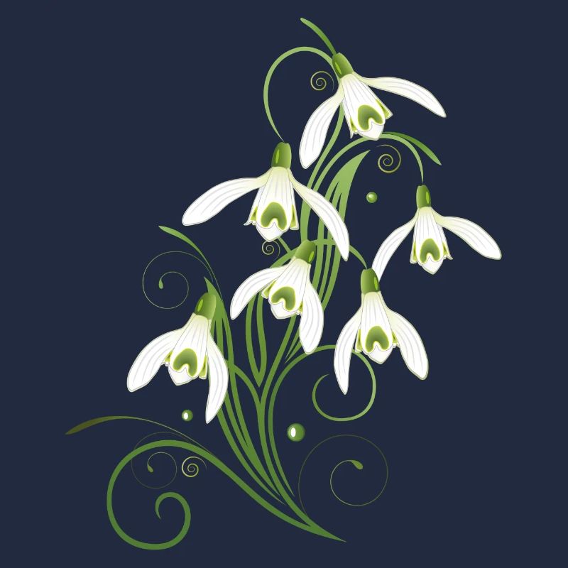 Snowdrops Flowers. Spring is coming.