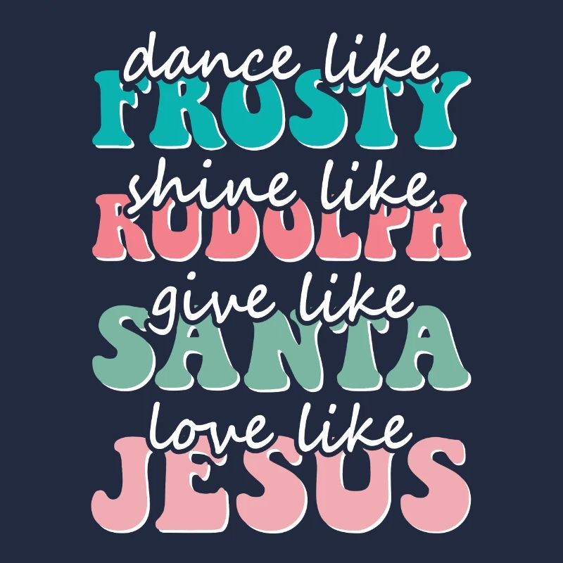 Danse de Noël comme l’amour glacial comme Jésus