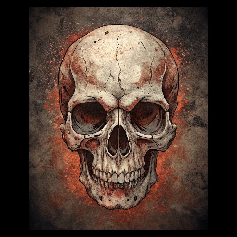 Grunge Totenkopf