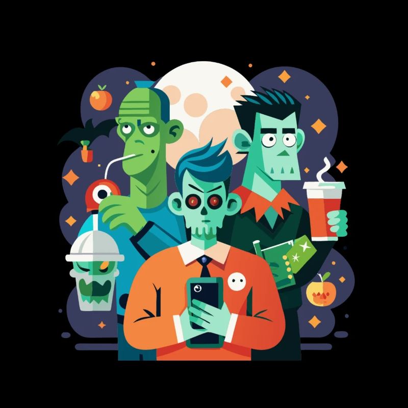 Klassische Monster mit einem lustigen Twist