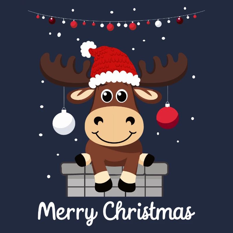 Doux orignal de Noël
