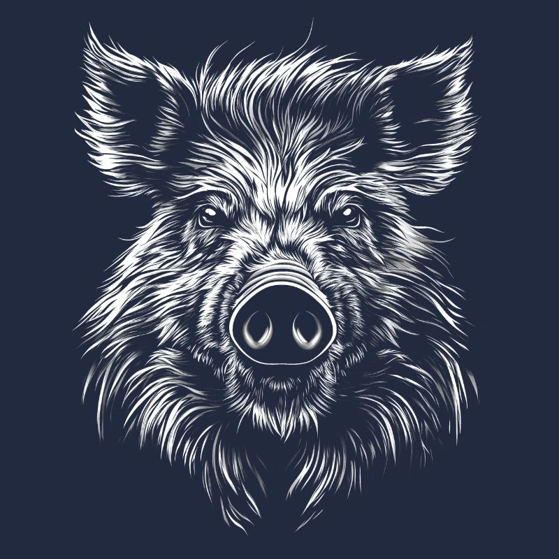 Wildschwein Portrait Eber Wildtier Waldtier