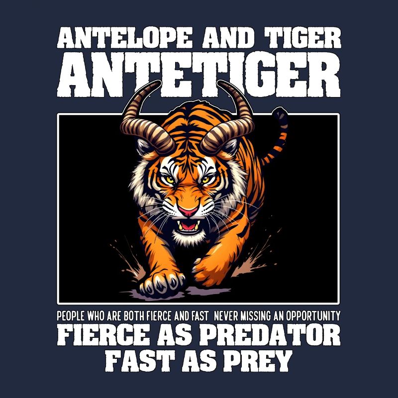 FIERCE AS PREDATOR FAST AS PREY - ANTELOPE & TIGER