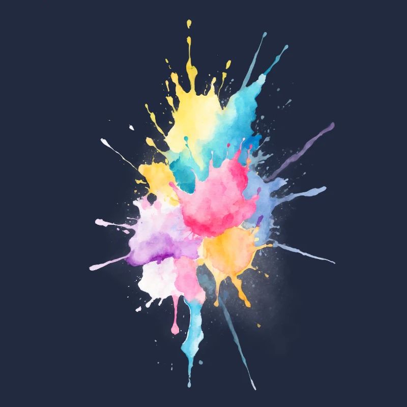 Aquarelle abstraite éclaboussure
