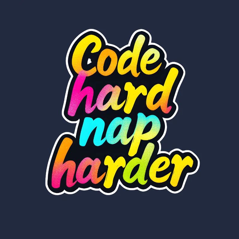 Code Hard Nap Harder Funny Programmer Tee