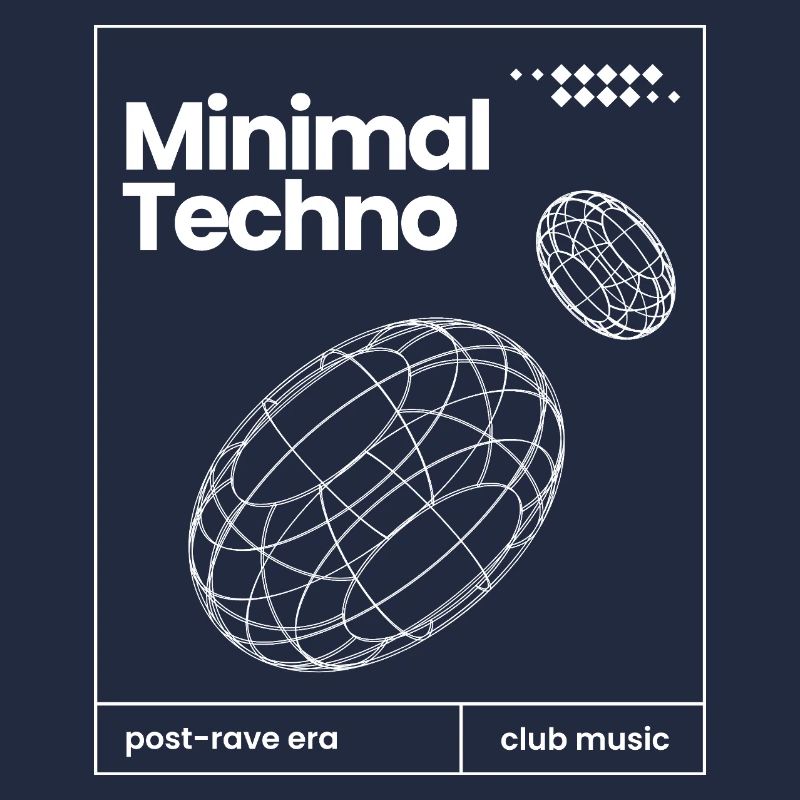 Conception minimale des sphères musicales techno