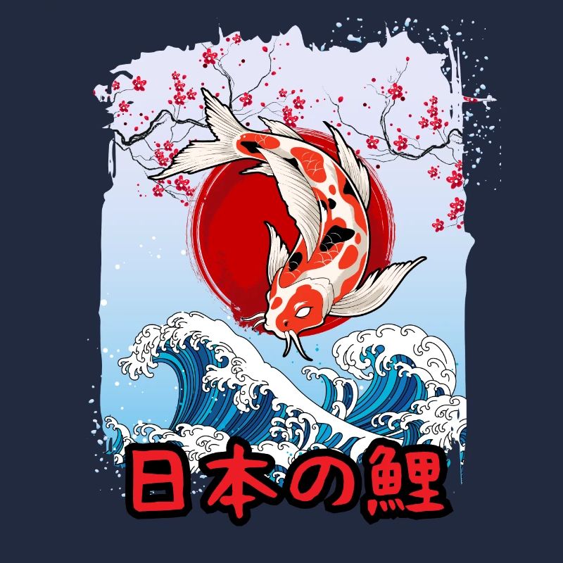 Japanischer Koi Karpfen angler