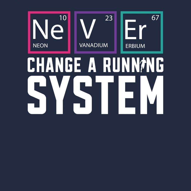 Ne changez jamais un marathon de coureur de système de course