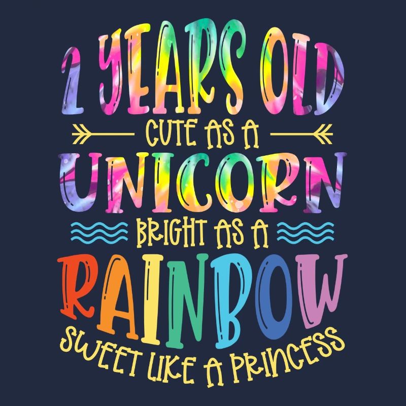2 ans mignon comme une licorne Brillant comme un