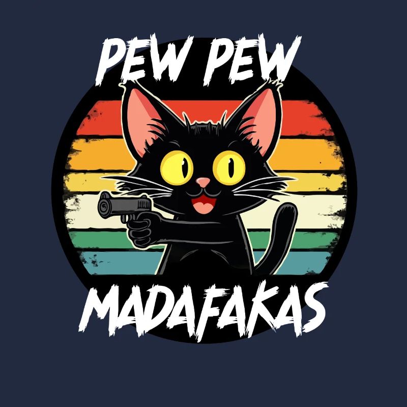 Pew Pew Cat Funny Kitty Cat