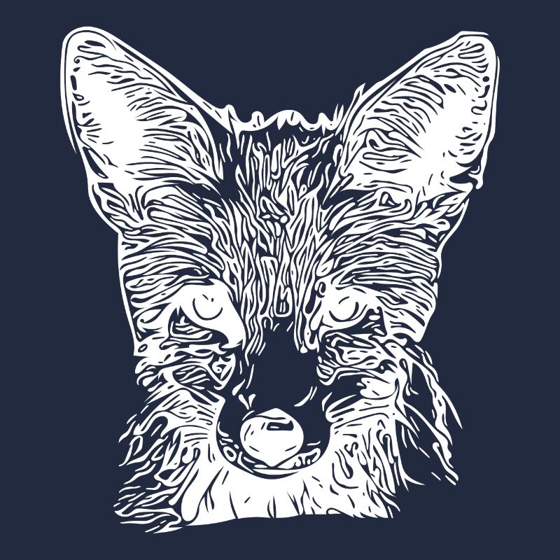 Niedliche Junger Fuchs Zeichnung