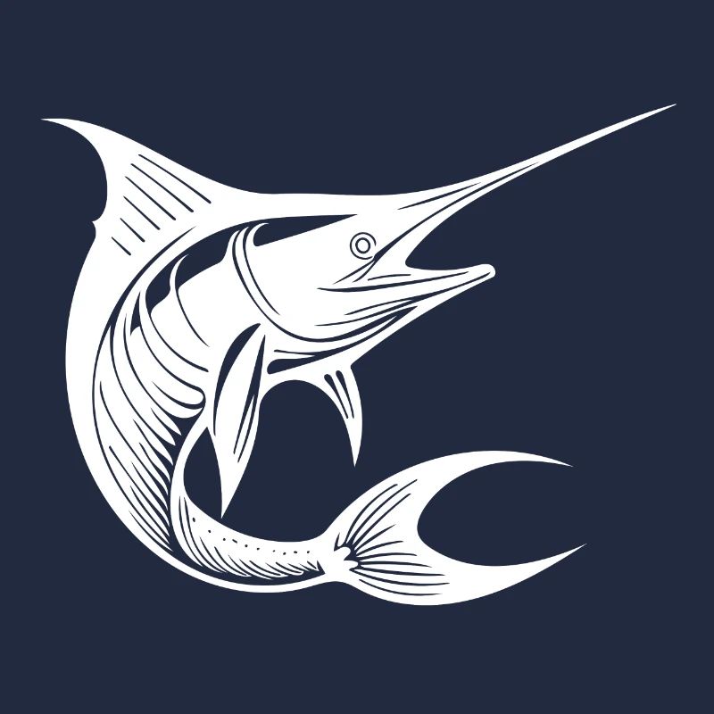 Fast sailfish - elegant fan fish