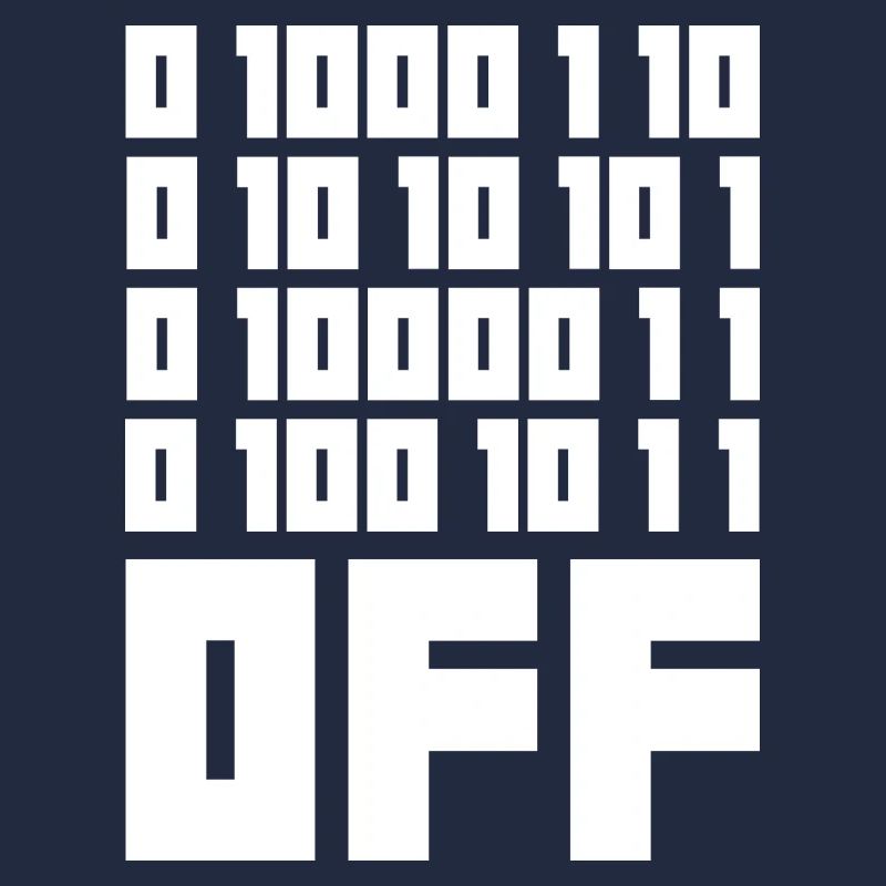 Binärcode F**k OFF – Nerd Humor & Geek Code