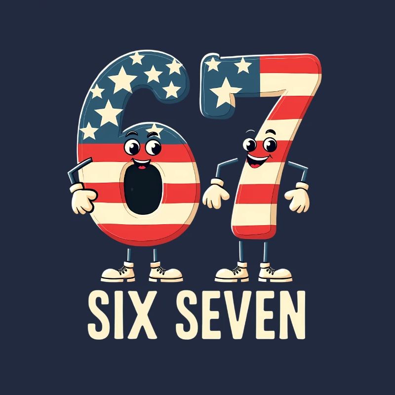 US Flag 67 Memes Six Seven