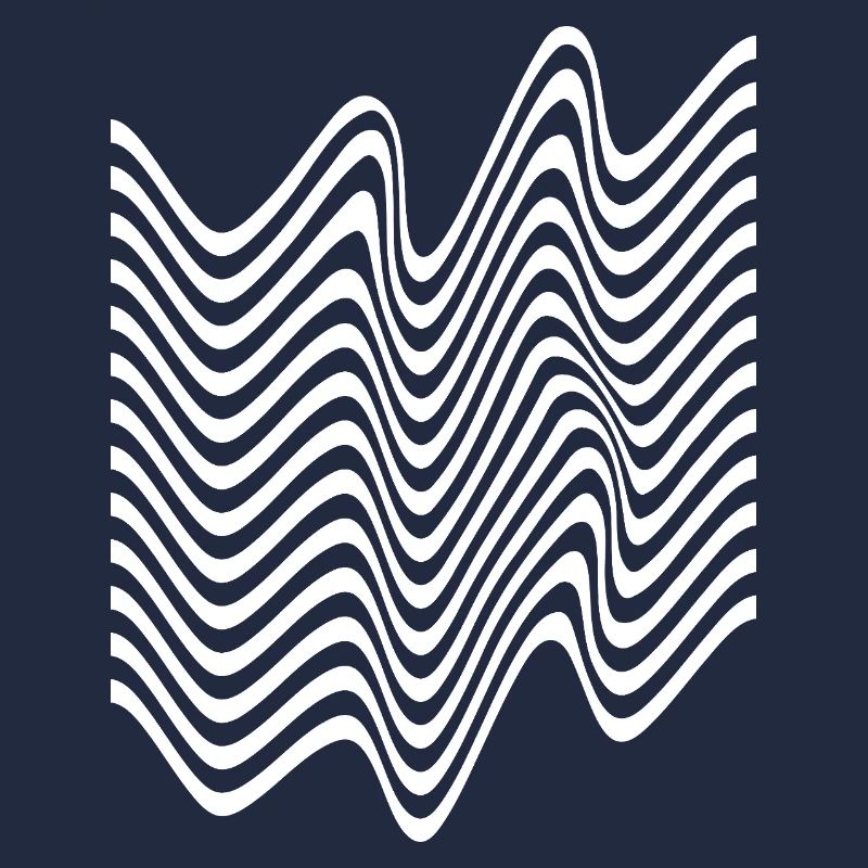 Wavy Monochrome Stripes