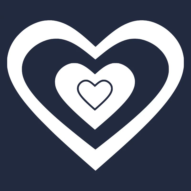 Coeur blanc Saint-Valentin