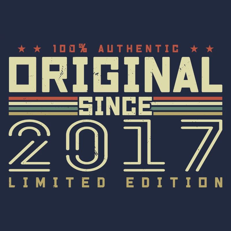 Original 2017 Geburtstagsgeschenk 2017 Retro 2017