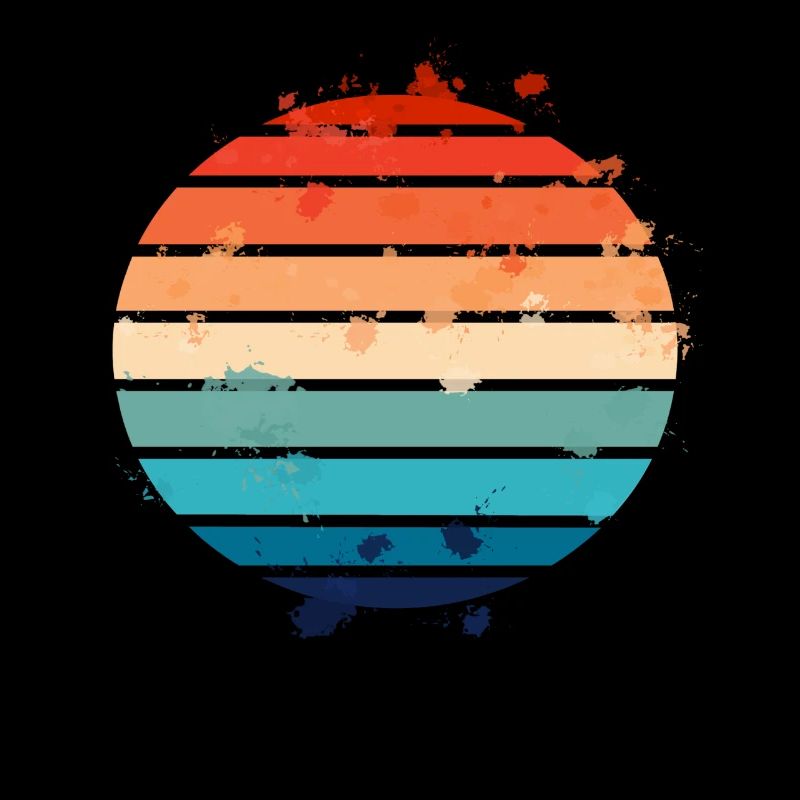 Splatter Retro Sunset