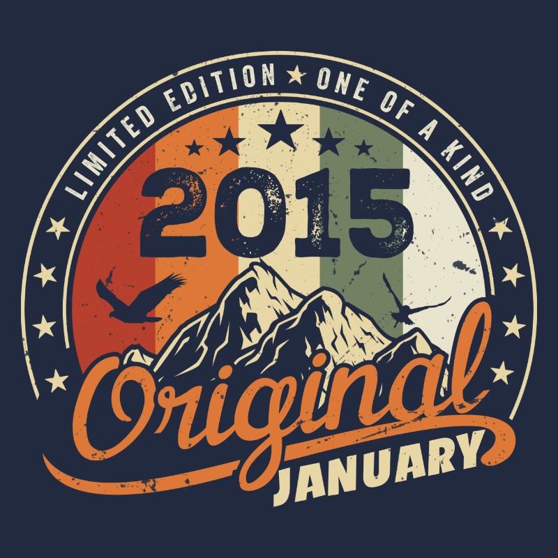 Original Né en Janvier Anniversaire | Janvier 2015