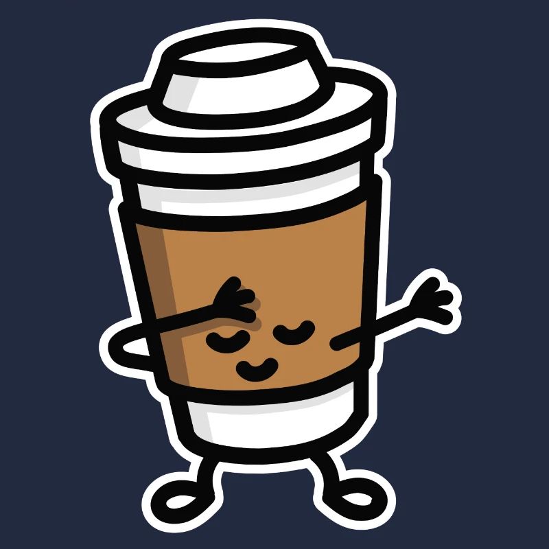 Dab / dabbing cardboard coffee cup