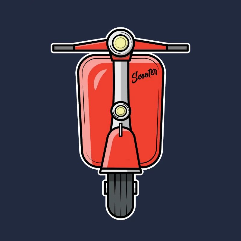 Scooter Motorroller Roller rot